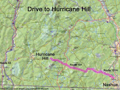 Hurricane Hill drive route