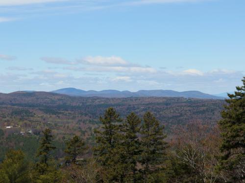 view of the Belknap Range from Hussey Mountain in New Hampshire