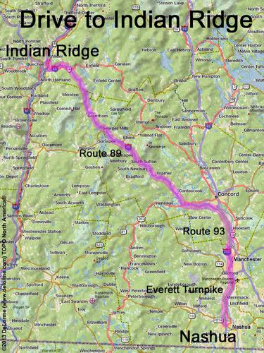 Indian Ridge drive route