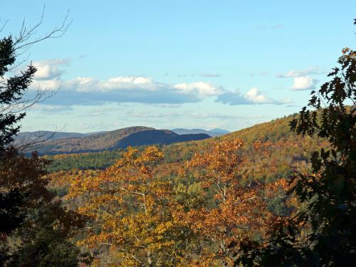 view in October from a shoulder of Ingham Hill in western Maine