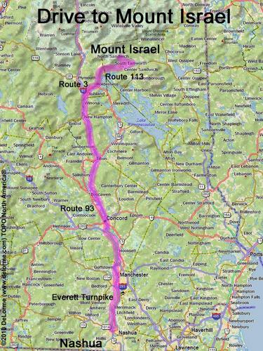 Mount Israel drive route