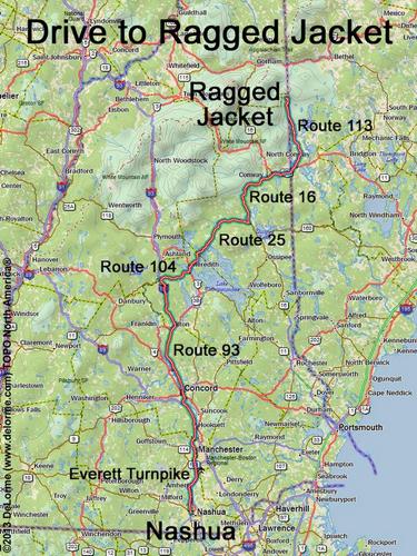 Ragged Jacket drive route