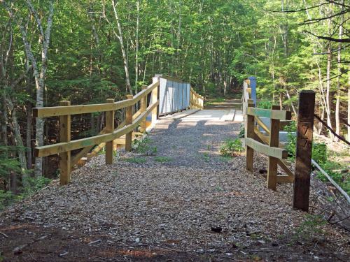 bridge over Jaquith Brook on the Jaquith Rail Trail in southern New Hampshire
