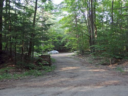 entrance to Jaquith Rail Trail in southern New Hampshire