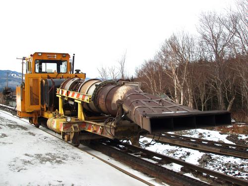 snowblower on the Mount Washington Cog Railway in New Hampshire