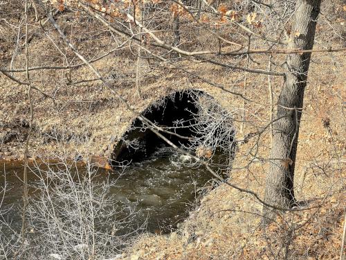 dam outflow in January at Joyce Park in Nashua NH