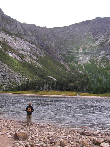 Chimney Pond at Baxter State Park in Maine