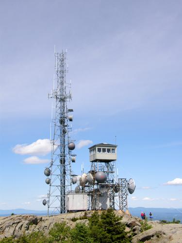 communication and fire towers atop Mount Kearsarge in southern New Hampshire