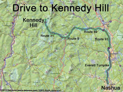 Kennedy Hill drive route
