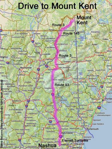 Mount Kent drive route