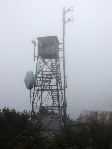 closed observation tower on the summit of Killington Peak in Vermont
