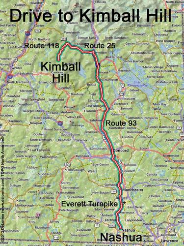 Kimball Hill drive route