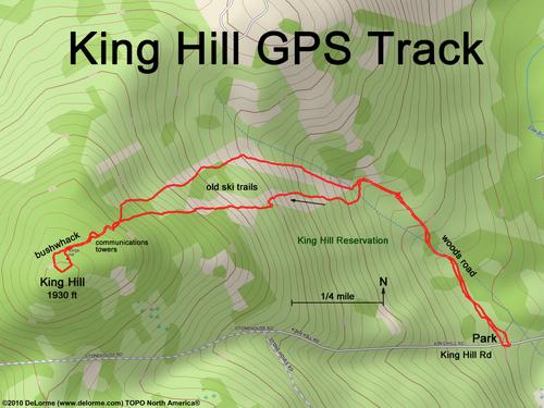 King Hill gps track