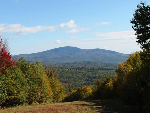 view of Mount Kearsarge from a ski trail to King Hill in southern New Hampshire