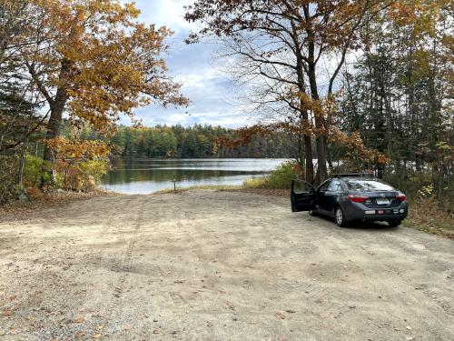 parking in October at Kingsbury Hill in southern NH