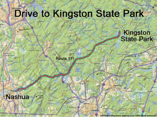 Kingston State Park drive route