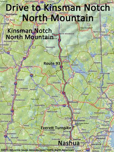Kinsman Notch North Mountain drive route