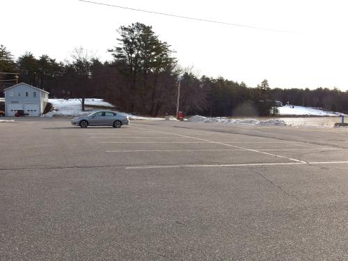 parking in December at Knox and School Forests near Bow in southern New Hampshire