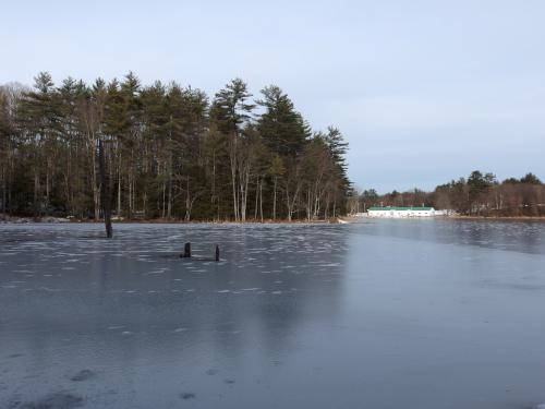 pond in December at Knox and School Forests near Bow in southern New Hampshire