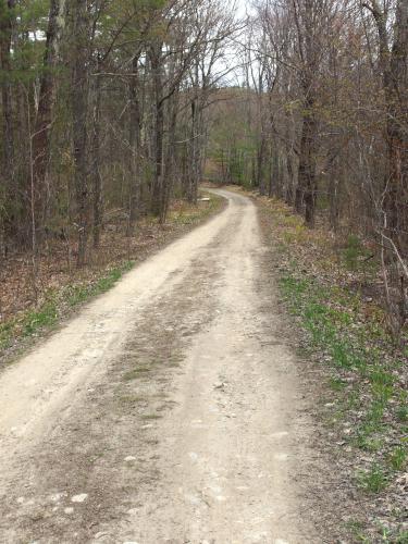 access road to Lamson Farm in southern New Hampshire