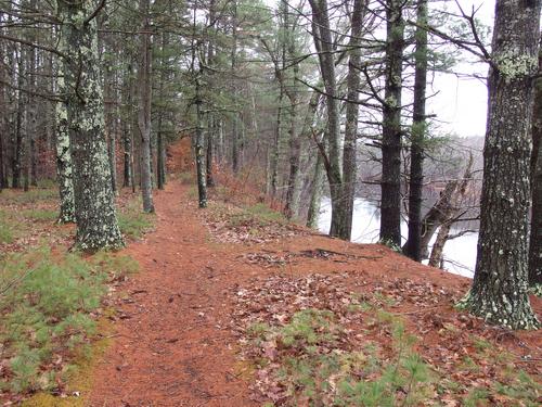 Jim Hill Riverwalk at Lehtinen Park near Concord in southern New Hampshire