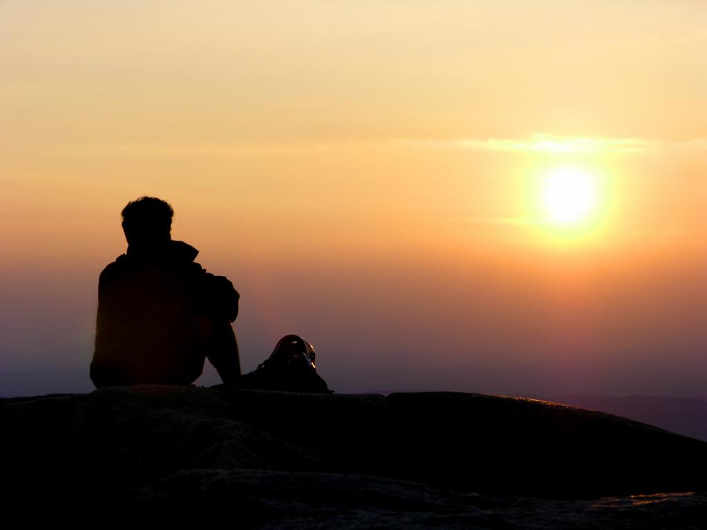 sunset as seen from Mount Monadnock in New Hampshire