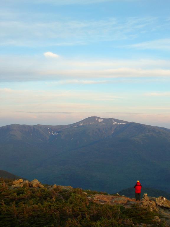 early morning view of Mount Washington from Mount Hight in New Hampshire