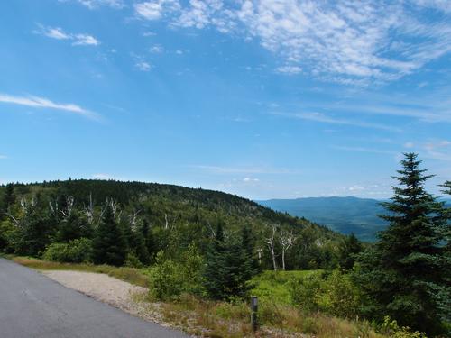 view of Black Mountain - on the shoulder of Mount Kearsarge - from Kearsarge Mountain Road