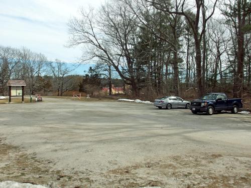 parking in March at Little Harbor Loop Trail in southeast New Hampshire