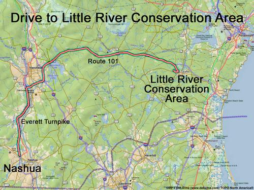 Little River Conservation Area drive route