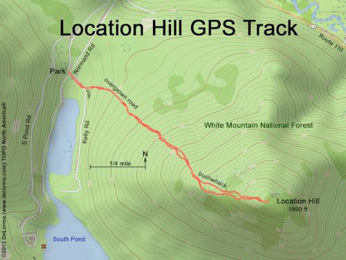 Location Hill gps track