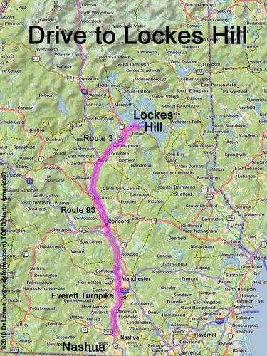 Lockes Hill drive route