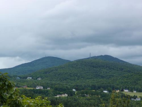 view of Mount Rowe and the Belknap Range from Lockes Hill in New Hampshire