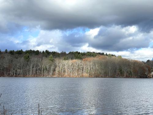 Long Pond in November at Long Lake Park in northeast Massachusetts