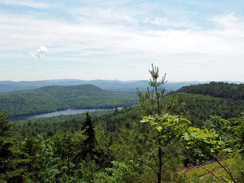view of Lord Hill and Horseshoe Pond from Harndon Hill in western Maine