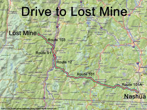 Lost Mine Trail drive route