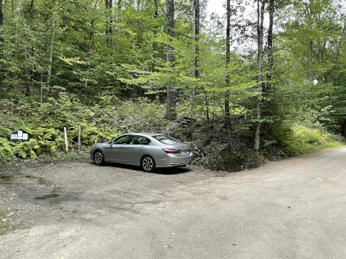 parking in September at Lost Mine Trail in southern Vermont
