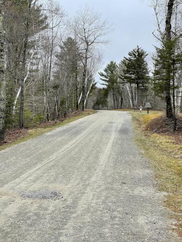 road in May at Lucia's Lookout South in southern New Hampshire
