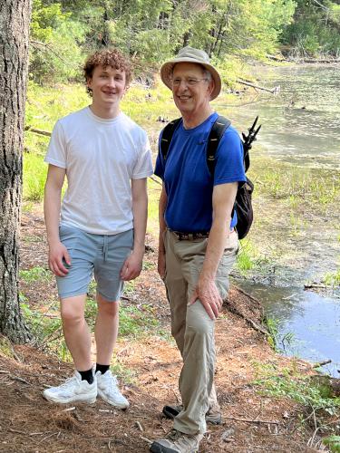 Carl and Fred in May at Lunden Pond near Monson in south-central MA