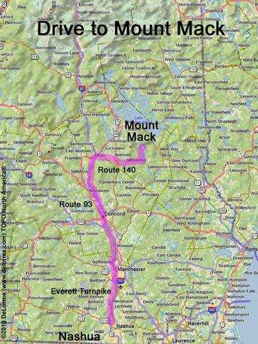 Mount Mack drive route