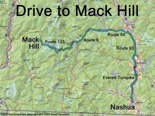 Mack Hill drive route