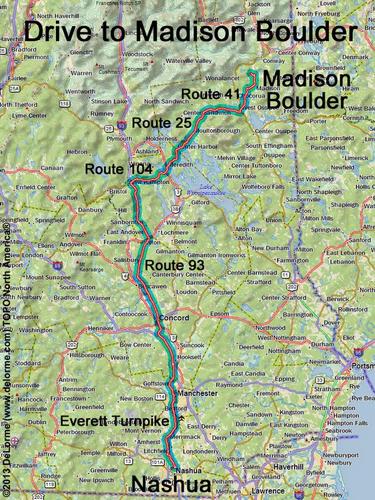 Madison Boulder drive route