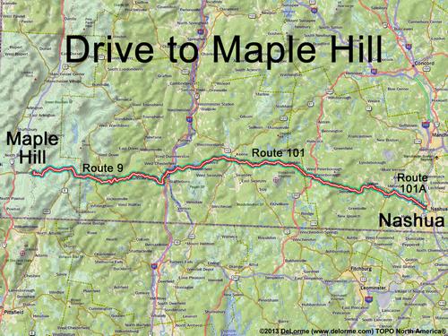Maple Hill drive route