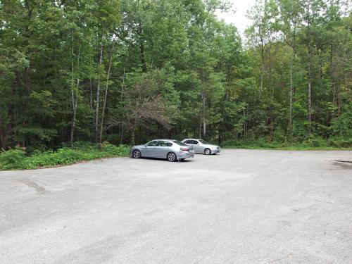 parking lot at Maple Hill in southern Vermont