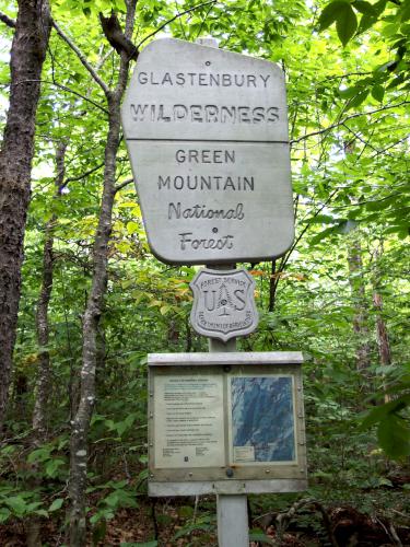 wilderness sign at Maple Hill in southern Vermont