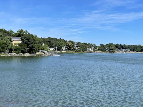 Salem Harbor in June as seen from the Marblehead Rail Trail in northeast Massachusetts