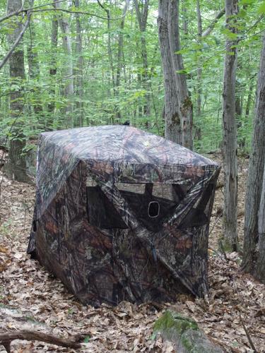 deer-hunting blind at Mary's Mountain in eastern New Hampshire