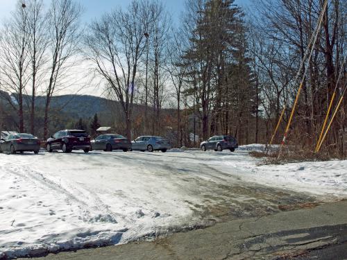 park in January at Mascoma River Greenway at Lebanon in western New Hampshire