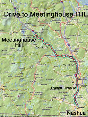 Meetinghouse Hill drive route