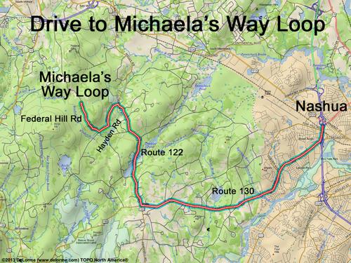Michaela's Way Loop drive route